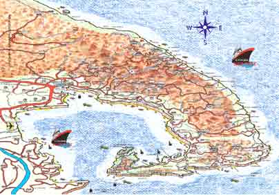 Map of Pelion Greece - Pilio Peninsula